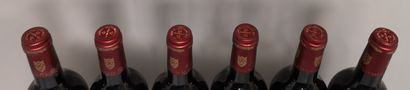 null 6 bouteilles Château LABEGORCE ZEDE - Margaux 2000 Étiquettes légèrement tachées...