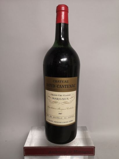 null 1 magnum Château BOYD CANTENAC - 3e GCC Margaux 1967 Étiquette légèrement tachée....
