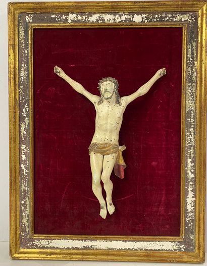 null Christ en bois polychrome

H. : 30cm