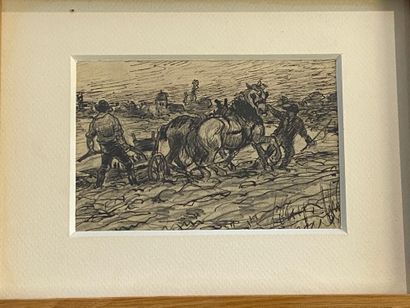 null Alexandre Gaston GUIGNARD (1848-1922)

Ploughing scene

Ink and pencil on paper

Size...