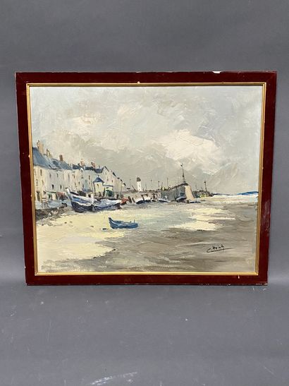 null French School of the Xth century

View of the port of Cancale

oil on canvas,...