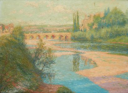 null JAN ENGEL (born in 1950)

The bridge of Chinon

Oil on canvas signed lower left

53...