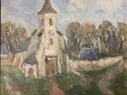 null 
Louis François CABANES (1867-1947)

Vue de clocher 

Huile sur toile signée...