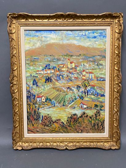 null PRUD'HOMME Georges known as PRUDOM (1927-1992) 

Southern Landscape 

Oil on...