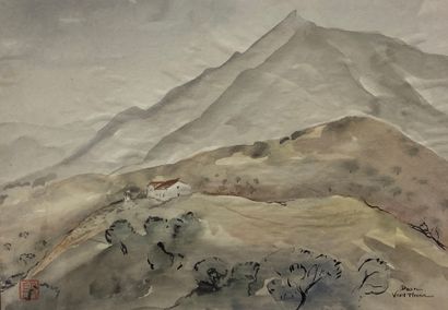 DOAN VINH THUAN (XXe) 
Paysage de montagne...
