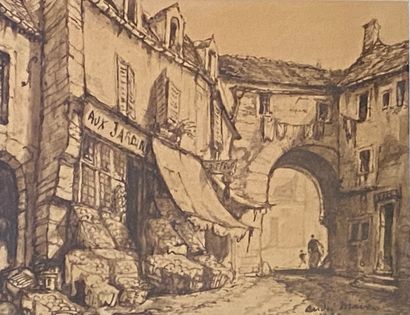 null ANDRE MAIRE(1898-1984)

Village Street

Ink wash, signed lower right and dated...