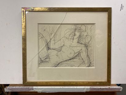 null Marcel GROMAIRE

Reclining Woman

Black felt pen drawing on paper, signed at...