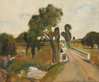 null LUCIEN ADRION (1889-1953)

Country landscape with bridge

Oil on canvas signed...