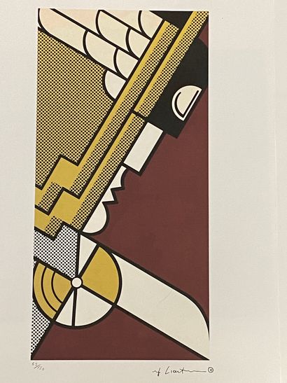 null Suite of three modern prints in colors after Man Ray, Dali or Lichtenstein.