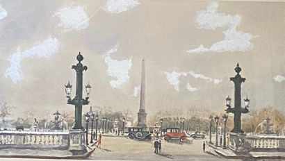 null B. LANGRUNE (dates)

Place de la Concorde - Alexandre III Bridge

Two lithographs...