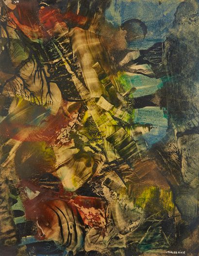 null Emile MALESPINE (1892-1952)

Abstract composition

Mixed media on paper

Signed...