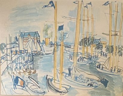 null D'après RAOUL DUFY

Scène de port

Dim. : 34 x 45cm