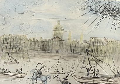 DALI after 
View of Venice 
Lithography in...