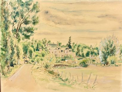null André DIGNIMONT (1891-1965)

View of a property with trees

Watercolor drawing...