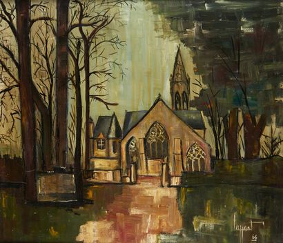 null Jean-Yves LAPPART (born in 1947)

Church of Kerinec in Douarnenez

Oil on panel...