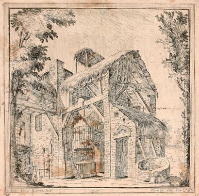 null Lot de trois dessins
- Ecole FRANCAISE du XVIIIème siècle Etude de putti
Pierre...