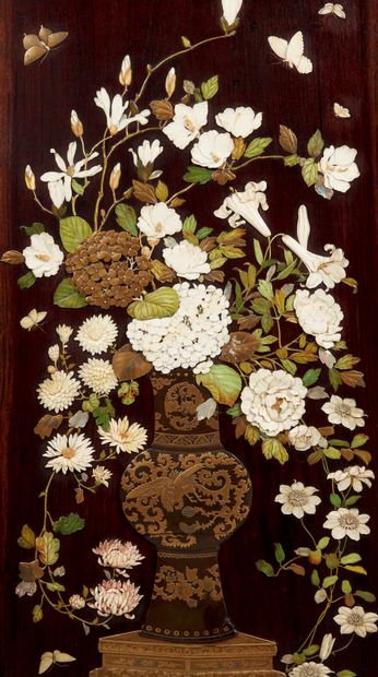 GABRIEL VIARDOT (1830-1906) ET MASATOSHI HAMADA (XIX-XXE) 
Exceptionnel meuble cabinet...