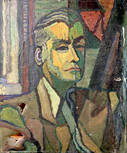 null French school of the XXth century

Portrait of a man.

Oil on canvas

(accidents)

54,5...