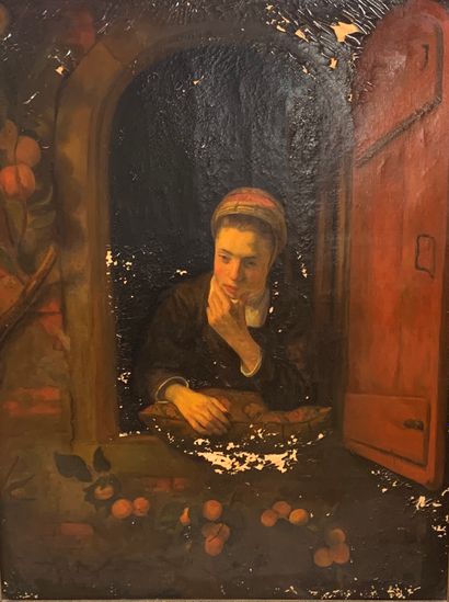 null Ecole du XIXe siècle

Portrait de jeune fille aux fruits

Huile surtoile

Dim....