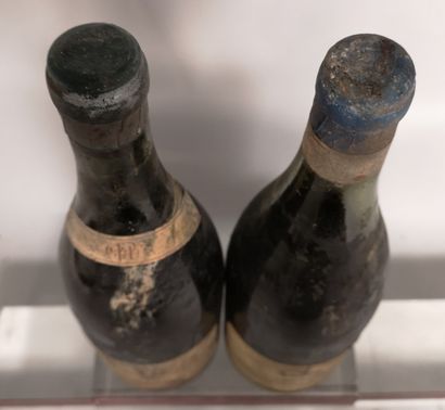 null 2 bottles BOURGOGNE from the 40's Dom. GUICHARD POTHERET 1 CORTON and 1 NUITS...