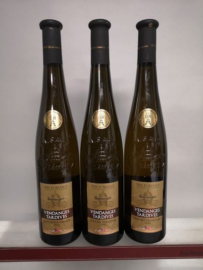 null 3 bottles ALSACE - GEWURZTRAMINER "Vendanges Tardives" - WOLFBERGER 2016