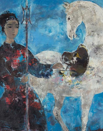 VU CAO DAM (1908-2000) White Horse, 1962
Oil on canvas signed and dated lower right...