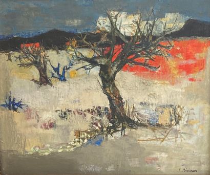 null Pierre BISIAUX (1924-2005)

Paysage aux arbre.

Huile sur toile signé en bas...