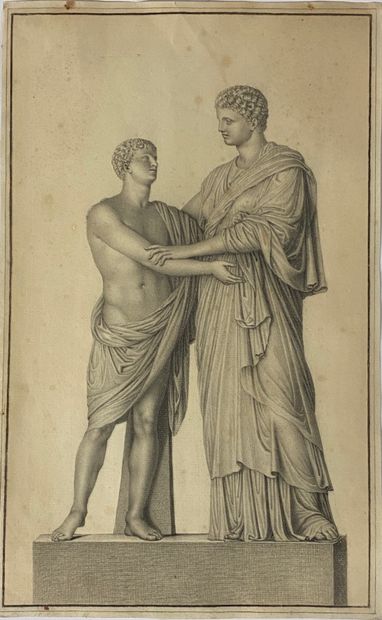 null French school of the XIXth century

Four studies of ancient statues

Four drawings,...
