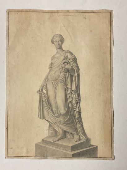 null French school of the XIXth century

Four studies of ancient statues

Four drawings,...