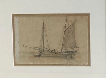 null Eugène ISABEY (1803-1886)

Marine

Dessin monogrammé sur la poupe.

12,5 x 19...