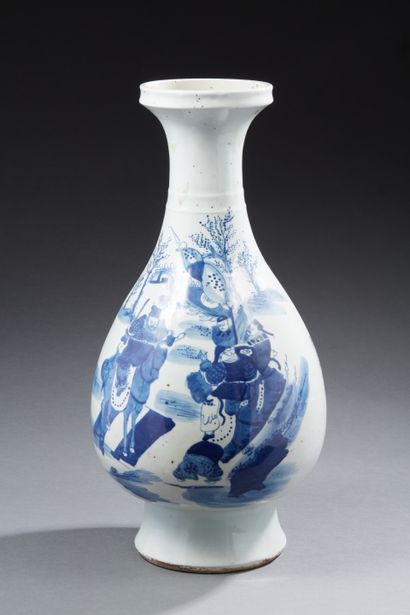 null CHINE


Vase à long col étroit décoré en bleu sous couverte de cavaliers sur...