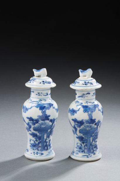 null CHINE


Paire de petits vases couverts en porcelaine décorés en bleu de fleurs....