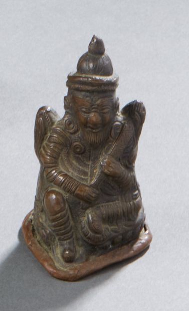 null NÉPAL ou Himalaya


Figurine représentant une divinité assise en bronze à patine...