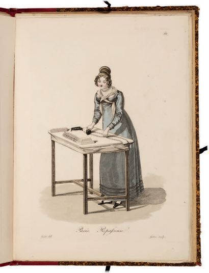 LANTE, Louis-Marie Costumes of female workers of Paris. Paris, au bureau du Journal...