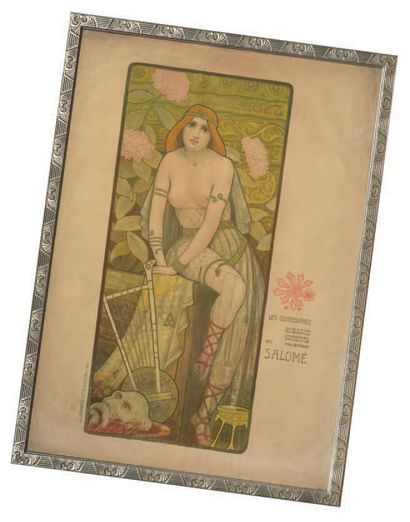 Paul Berthon "Les Courtisanes - Salomé"
Lithographic poster, Bourgerie printing house...