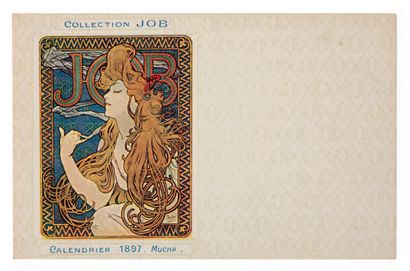 Alphonse MUCHA (1860-1939) "JOB Collection - 1897 Calendar - Blonde horizontal woman"
Uncirculated,...
