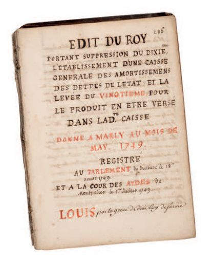 null [LANGUEDOC]. Collection of edicts, declarations, orders and decrees in two books....