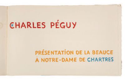 MANESSIER, Alfred & PEGUY, Charles *** Presentation of the Beauce to Notre-Dame de...