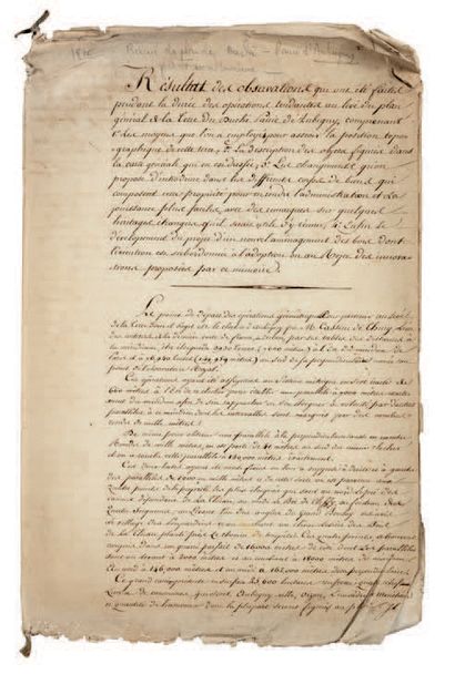 [BERRY] [CHER]. [AUBIGNY-SUR-NÈRE]. [BLANCAFORT]. Set of documents relating to these...