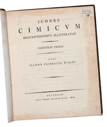 WOLFF, Johann Friedrich Icones cimicum descriptionibus illustratae. Erlangen, Johann...
