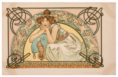 Alphonse MUCHA (1860-1939) "Fleur de Cerisier"
Uncirculated, album corners slightly...