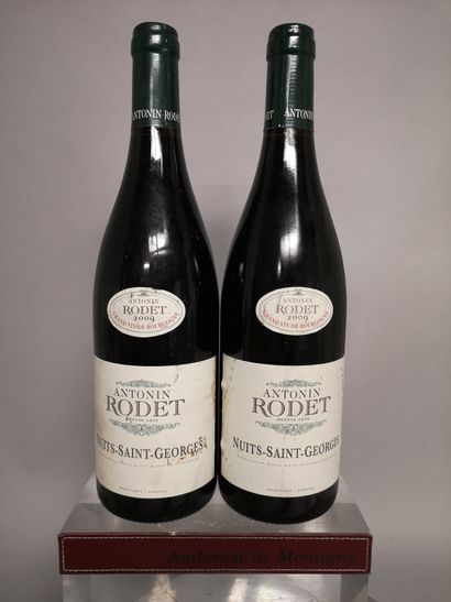 null 2 bottles NUITS SAINT GEORGES - Antonin RODET 2009

Slightly stained labels...