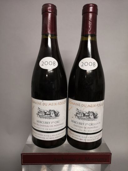 null 2 bottles MERCUREY 1er Cru "Clos du Château de Montaigu" Dom. MEIX-FOULOT 2008

Slightly...