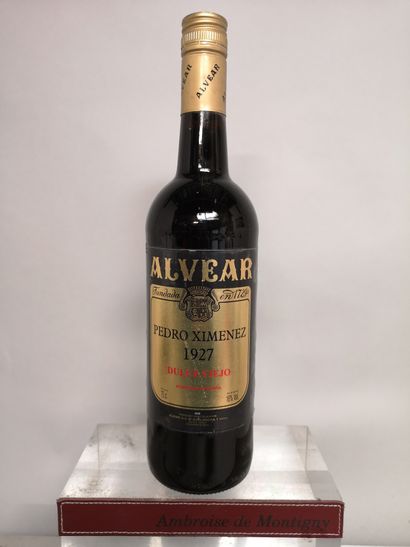 null 1 bouteille ESPAGNE - Pedro Ximenez Dulce Viejo "1927" - ALVEAR

Etiquette légèrement...