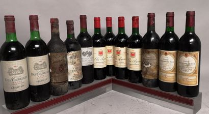 null 12 bouteilles BORDEAUX DIVERS Années 80' A VENDRE EN L'ETAT