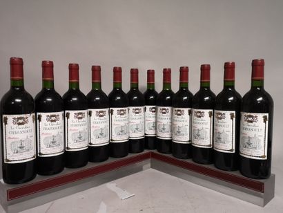 null 12 bouteilles Le CHEVALIER CHABASOULT - Bordeaux 2000 A VENDRE EN L'ETAT