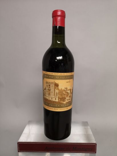 null 1 bouteille Château DUCRU BEAUCAILLOU - 2e GCC Saint Julien 1950

Etiquette...
