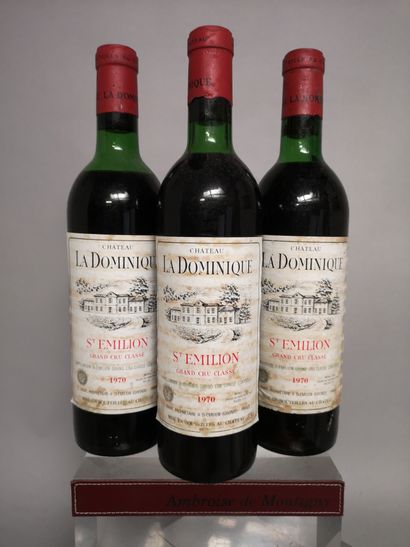 null 3 bouteille Château LA DOMINIQUE - Grand cru de Saint Emilion 1970

 Etiquettes...