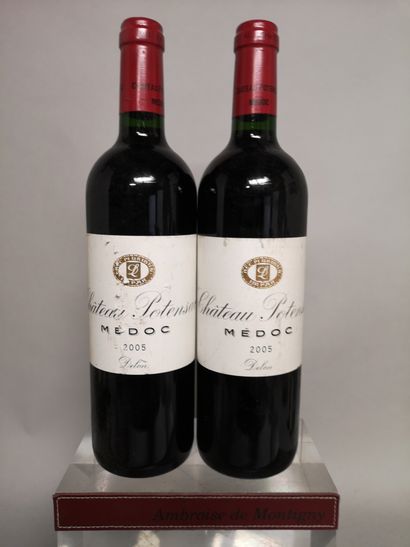 null 2 bottles Château POTENSAC - Médoc 2005

Labels slightly marked and scratch...