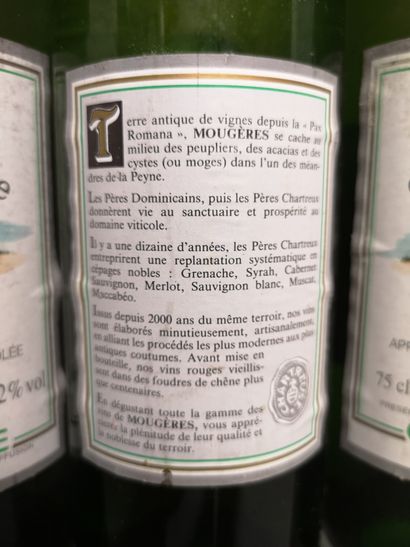 null 6 bouteilles Domaine de La CHARTREUSE de MOUGERES "Chartreuse" - COTEAUX DU...